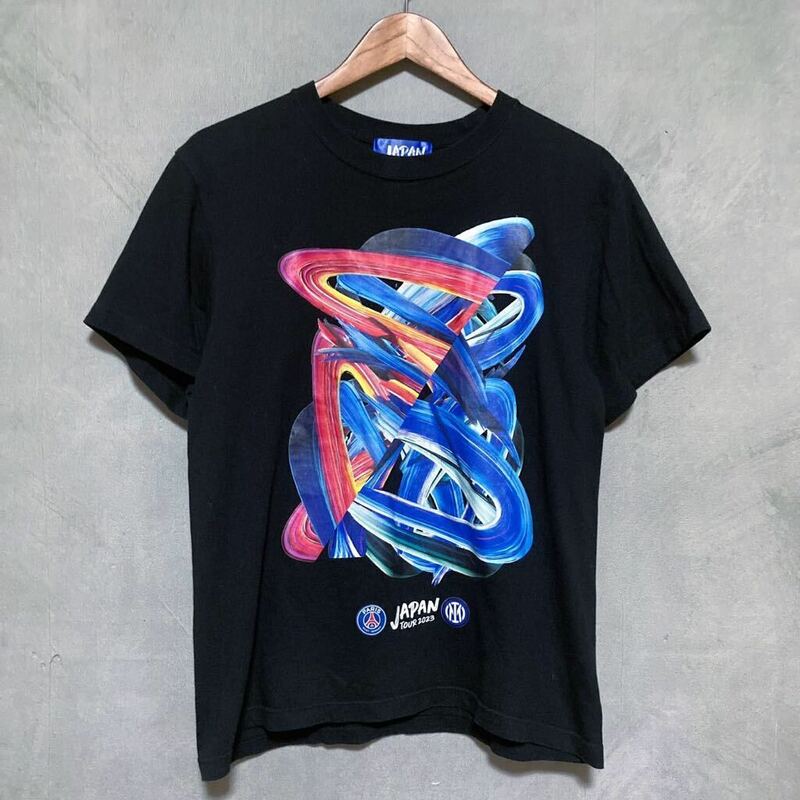 PSG × Internazionale JAPAN TOUR 2023 T-SHIRT パリサンジェルマン×インテル ジャパンツアー 半袖 Tシャツ カットソー size.M ブラック