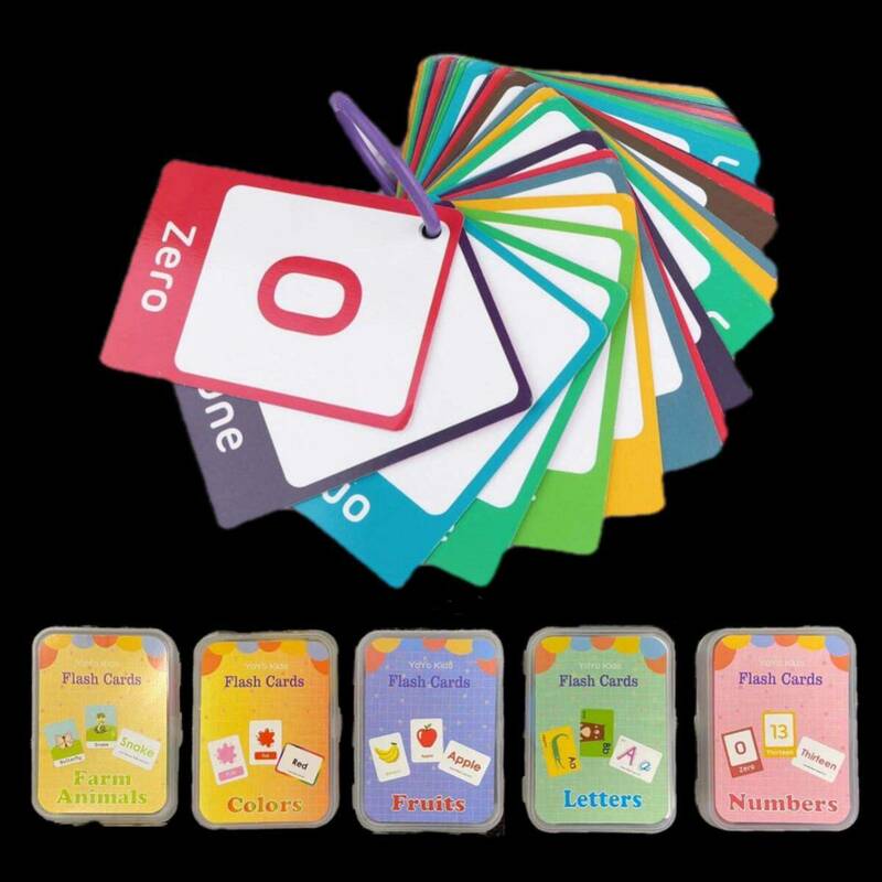 【新品五点セット】幼児教育 英語学習カード 認知学習玩具 幼児 フラッシュカード