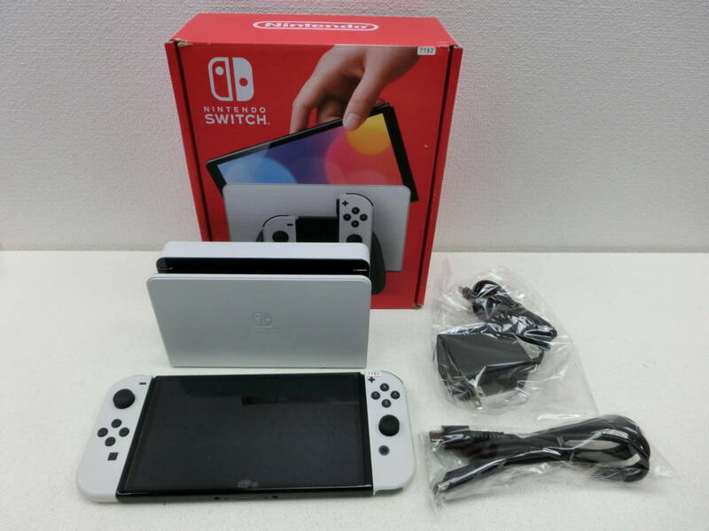 it/371435/2310/ニンテンドー　Nintendo Switch本体　有機ELモデル Joy-Con(L)/(R) ホワイト　HEG-S-KAAAA