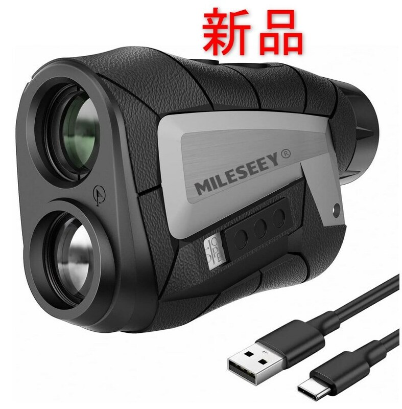 [新品] MiLESEEY ゴルフ 距離計 レーザー距離計 660yd対応 光学6倍望遠 USB充電式 レーザー ゴルフ距離計 高低差機能ON/OFF 0.25秒計測