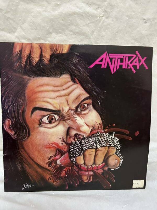 ◎T556◎LP レコード Anthrax アンスラックス/Fistful Of Metal/MFN 14/1984年/UKオリジナル盤