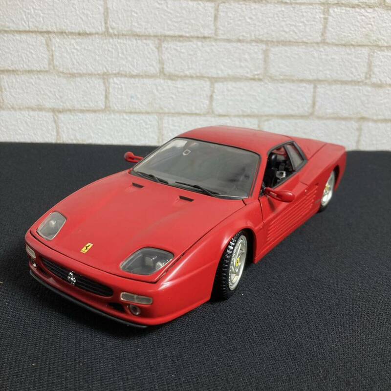 Hot Wheels ホットウィール 1/18 Ferrari フェラーリ F512M ミニカー　おもちゃ　玩具　レッド 赤　コレクター品　k51-313-14