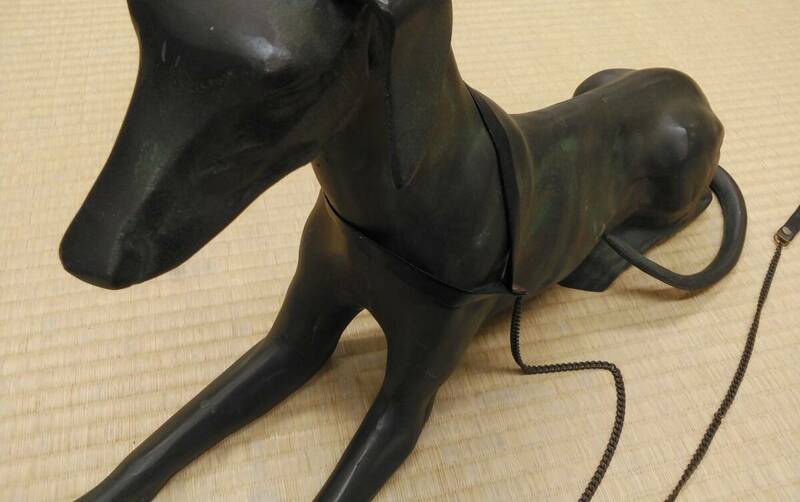 【西洋アンティーク】 英国 犬 いぬ DOG ブロンズ 置物 彫刻 動物アート オブジェ インテリア