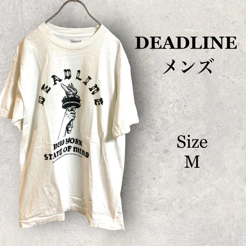 GS1567 デッドライン【M】メンズ　半袖Tシャツ　ロゴ有り　コットン