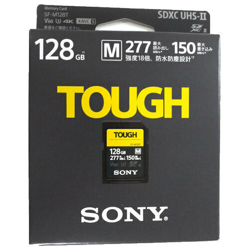 SONY製 SDXCメモリーカード 128GB Class10 TOUGH SF-M128T [管理:1000014896]