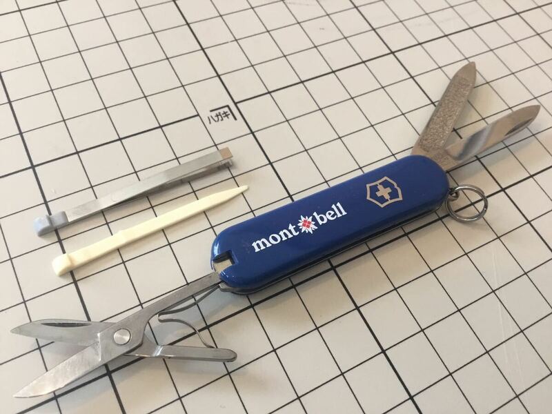 ちょい古　ビクトリノックス　モンベル　コラボ　SD クラシック　旧モデル　旧ロゴ　mont-bell　Victorinox classic マルチツール