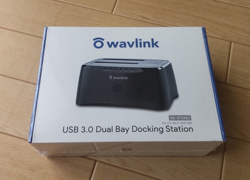 Wavlink ST342U USB3.0 HDDスタンド 2.5型 / 3.5型 SATA HDD/SSD対応 16TB オフラインクローン ACアダプター付 M1-based macと互換性なし