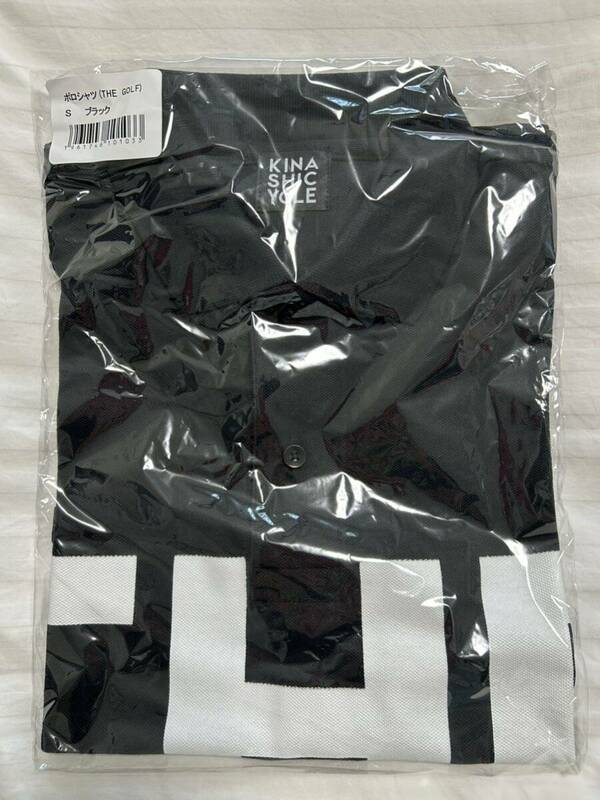 ☆KINASHI CYCLE☆ 　ポロシャツ　　『THE GOLF』　ブラック　　サイズ　S　　新品未使用品！