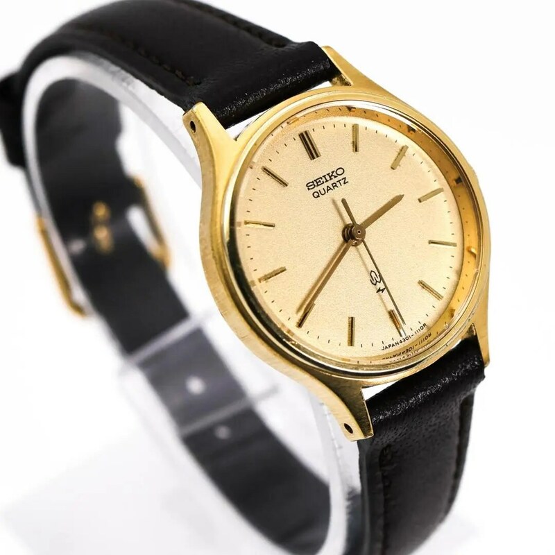 《美品》SEIKO 腕時計 ゴールド 旧クォーツマーク レディース SGP q