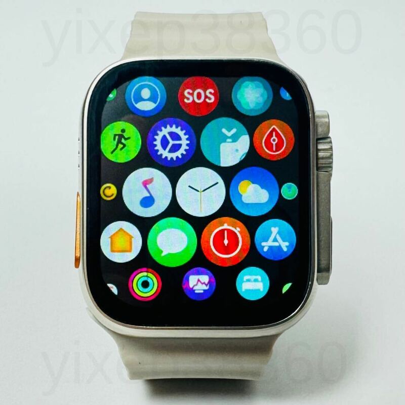 【2024最新型】Apple Watch Ultra2 代替品 スマートウォッチ 大画面 Ultra スマートウォッチ Android 通話 スポーツ 音楽 .血中酸素 多機能