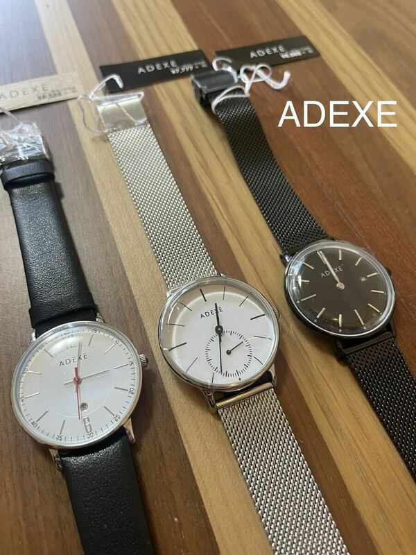 3点セット　ADEXE アデクス　腕時計　アナログ　レディース　⑦⑦⑦⑦