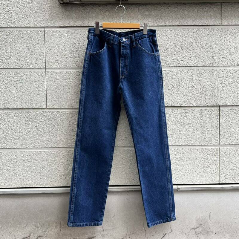 USED USA古着 ブルーデニム デニムパンツ ジーンズ RUSTLER ラスラー Wrangler ラングラー アメリカ古着 vintage ヴィンテージ 31 × 32