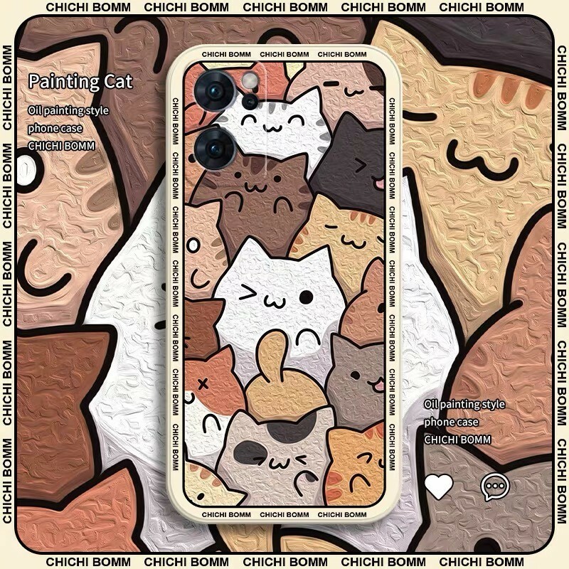 激かわiPhone1２ケース 新品 アイホンケース キャット 猫 ねこ 総柄 スマホケース カメラ全面保護 カラフル 油絵 