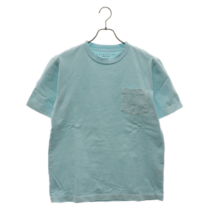 ESTNATION エストネーション 1ポケット 半袖Tシャツ カットソー ブルー