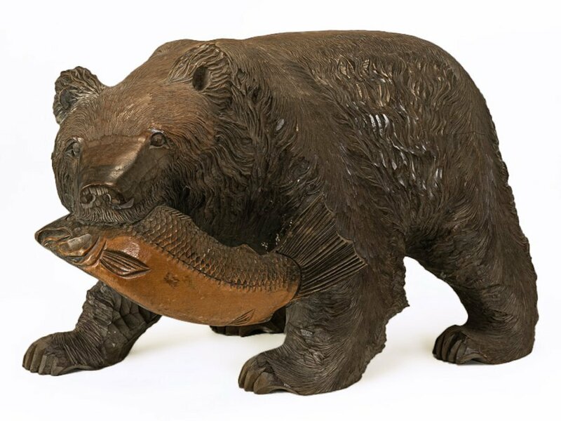 ●大型　木彫り熊　熊彫　八雲　アイヌ●
