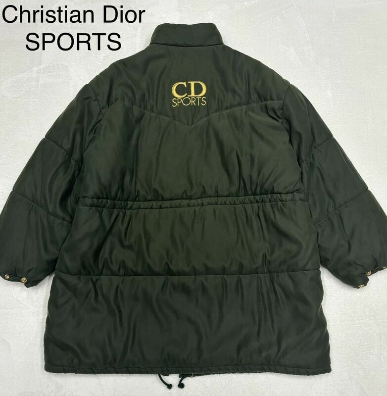 【希少品/大きめのサイズ】Christian Dior SPORTS ディオール ロゴ刺繍 ロングコート ジャケット ヴィンテージ モッズコート