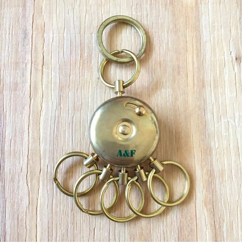 美品 A&F COUNTRY Brass Octopus Keyholder エー&エフカントリー ブラス オクトパスキーホルダー 真鍮 蛸足 日本製 MADE IN JAPAN OUTDOOR