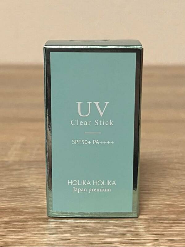 未使用 HOLIKA HOLIKA Japan premium ホリカホリカ UVクリアスティック 化粧下地 日焼け止め 日中用美容スティック SPF50+ PA++++ 15g