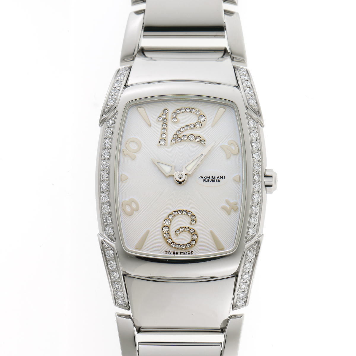 PARMIGIANI FLEURIER パルミジャーニフルリエ カルパ ピッコラ ダイヤ クォーツ - SS レディース 時計 2310242