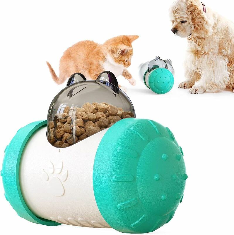 ペット用おもちゃ フライングディスク型 餌入れ 早食い防止 猫 犬 玩具ボール食器 知育玩具 運動不足やストレス解消 耐久性 知育 遊び用