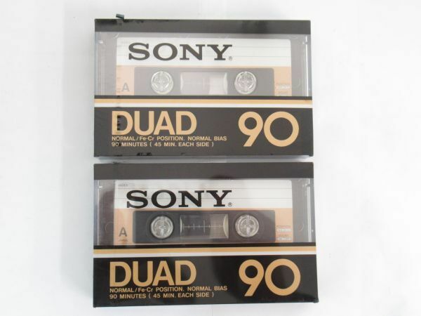 AB 9-2 未開封 暗室保管品 SONY ソニー カセットテープ DUAD90 2本セット ノーマルバイアス Fe-Cr ポジション