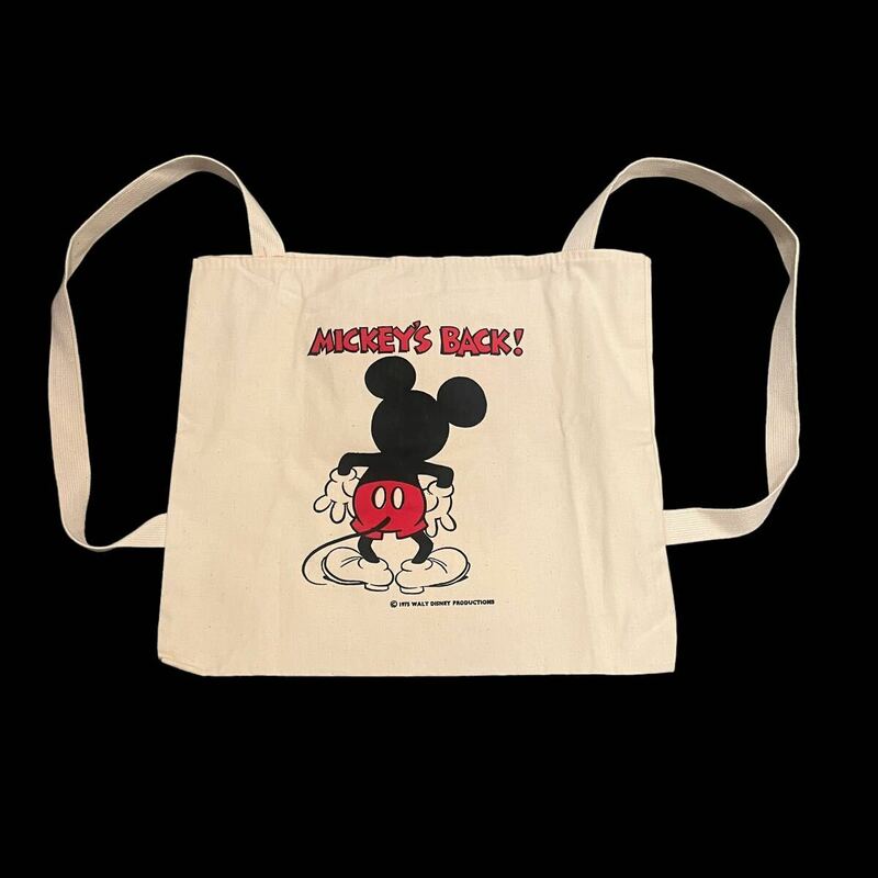 ビンテージ　ミッキー　マウス　トートバック エコバッグ リュック　デッドストック　古着　USA Disney Mickey