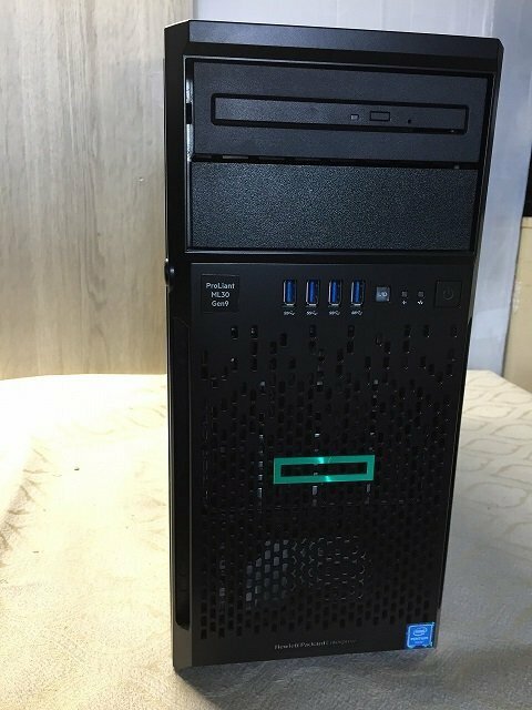 ◆HP ProLiant ML30 Gen9/G4560/メモリ8GB/1TB×②　中古サーバーカギ付き【C1213W3-1F-LEFT8U】