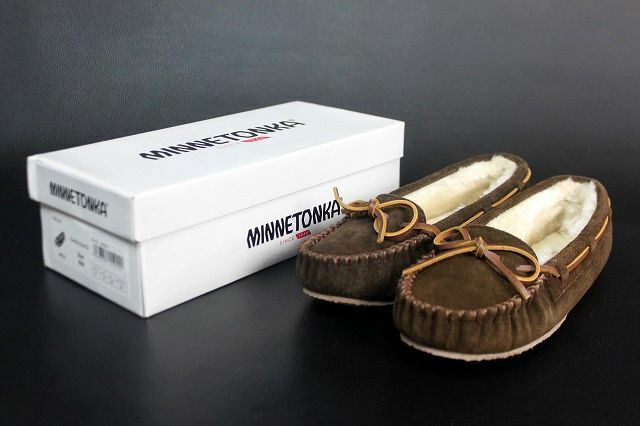 ミネトンカ レディース モカシン キャリー フラットシューズ チョコレート 23cm MINNETONKA CALLY★