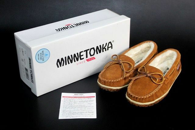 ミネトンカ ティリア レディース モカシン フラットシューズ ブラウン 23cm MINNETONKA TILIA★