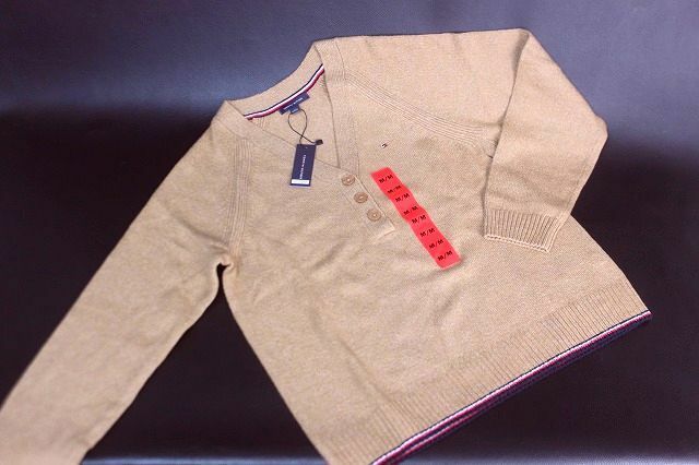 トミーヒルフィガー レディース ヘンリーネック セーター サイズM TOMMY HILFIGER 76J3567★送料520円