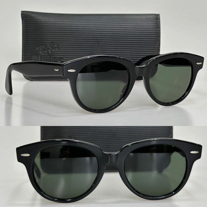 希少!!90s B&Lレイバン★ORION オリオン エボニィ ブラック ビンテージ 廃盤品 ボシュロム USA ray-ban vintage