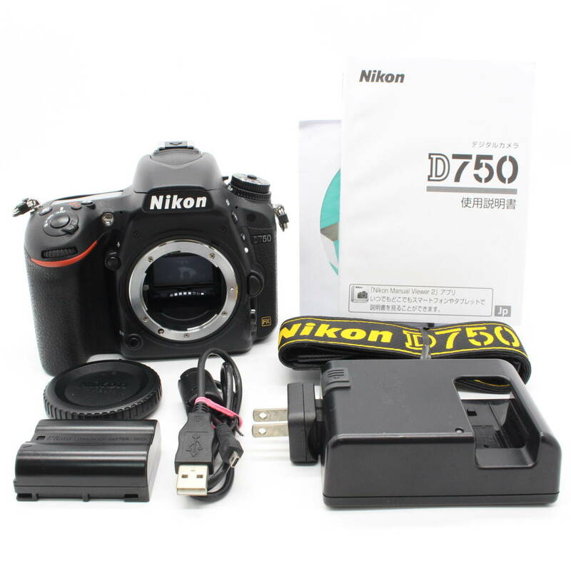 ★極上品★Nikon D750 ボディ ショット数7590★4686