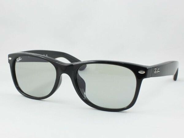 訳ありケースなし Ray-Ban レイバン RB2132F-601/52 55サイズ サングラス NEW WAYFARER ニューウェイファーラー BLACK ライトグリーン