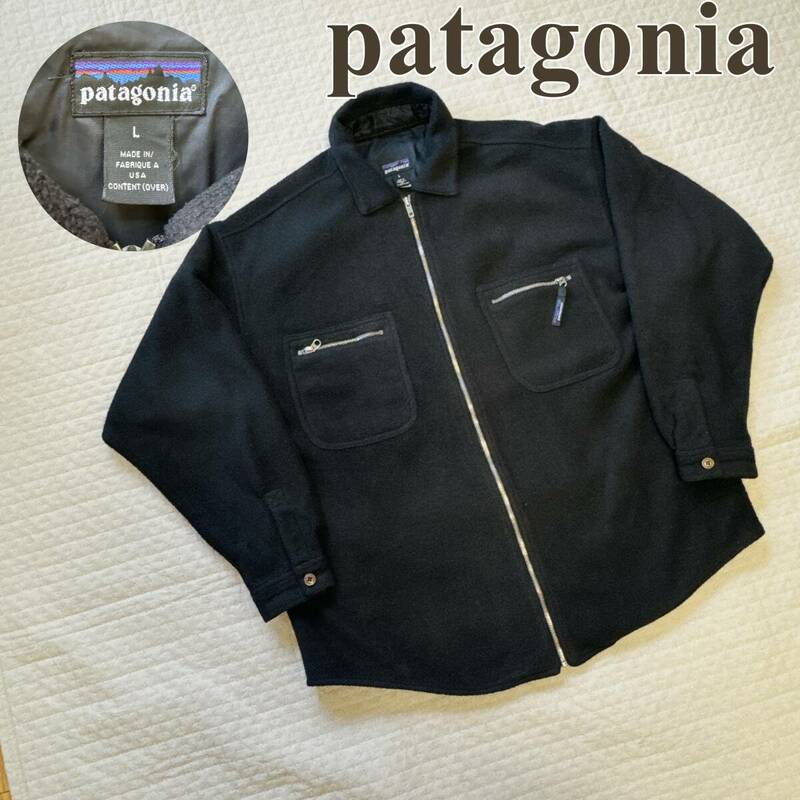 パタゴニア PATAGONIA オーバーシャツ シンチラ フリース ジャケット アメリカ製 USA製 雪なしタグ ヴィンテージ レトロ レア 90’ｓ