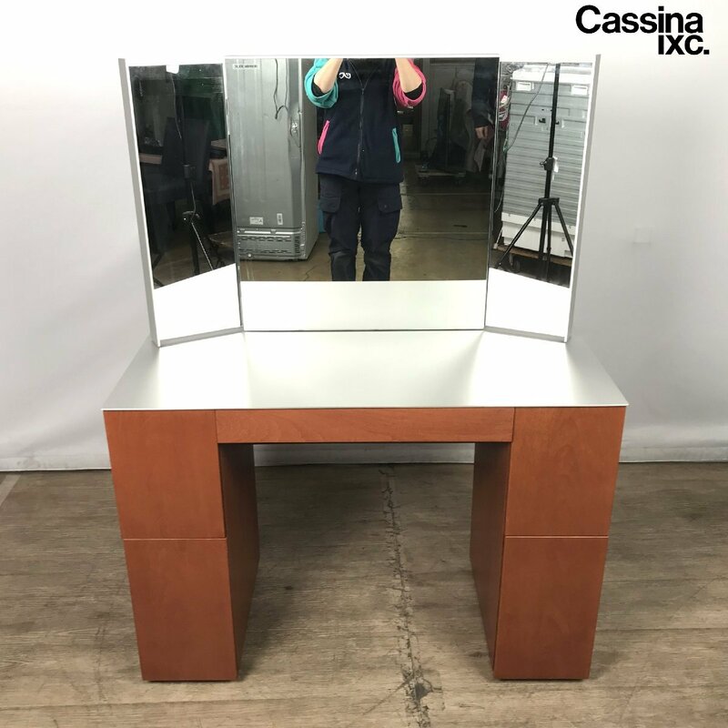 1203 Cassina ixc. カッシーナ・イクスシー MAKE UP メイクアップ ドレッサー 三面鏡 鏡台