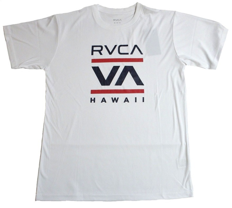 RVCA (ルーカ) ISLAND RADIO ラッシュガード XLサイズ ホワイト 白 トレーニング Tシャツ