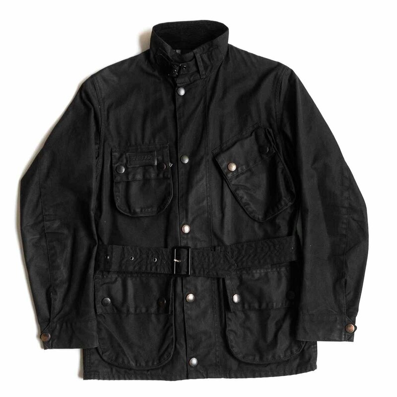 【イングランド製】 BARBOUR 【 International Jacket】34 インターナショナル オイルド モーターサイクル ジャケット 2403532