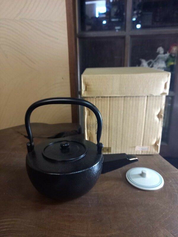 燗鍋　茶道具　替蓋付　真鍮製　紙箱　新品　未使用 茶道具