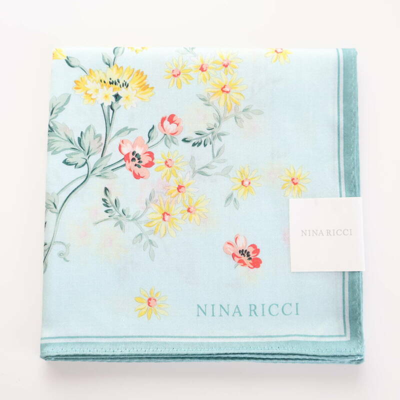 ■未使用　NINA RICCI ニナリッチ　大判　ハンカチ　花柄■