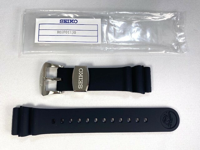 R02F011J0 SEIKO プロスペックス 22mm 純正シリコンバンド ブラック SRPB53JC/4R35-01V0他用 ネコポス送料無料