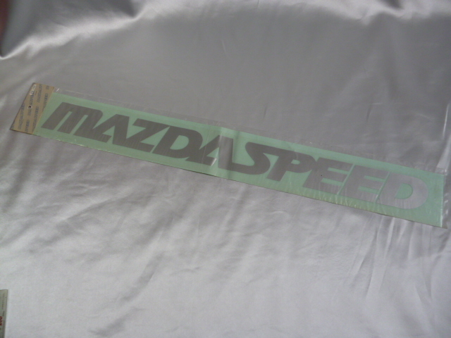 【特大】希少 純正品 MAZDA SPEED ステッカー 当時物 です(切り文字/598×52mm) 正規品 マツダ スピード