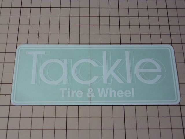 Tackle Tire & Wheel ステッカー (151×59mm)