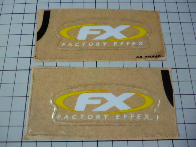 【材質 ゴム系】 正規品 FX FACTORY EFFEX ステッカー 2枚 (75×25mm) ファクトリー エフェックス