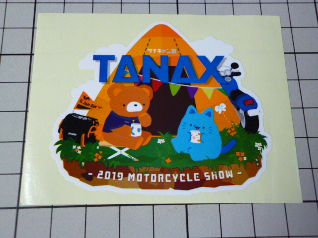 正規品 TANAX ステッカー (70×60mm) タナックス