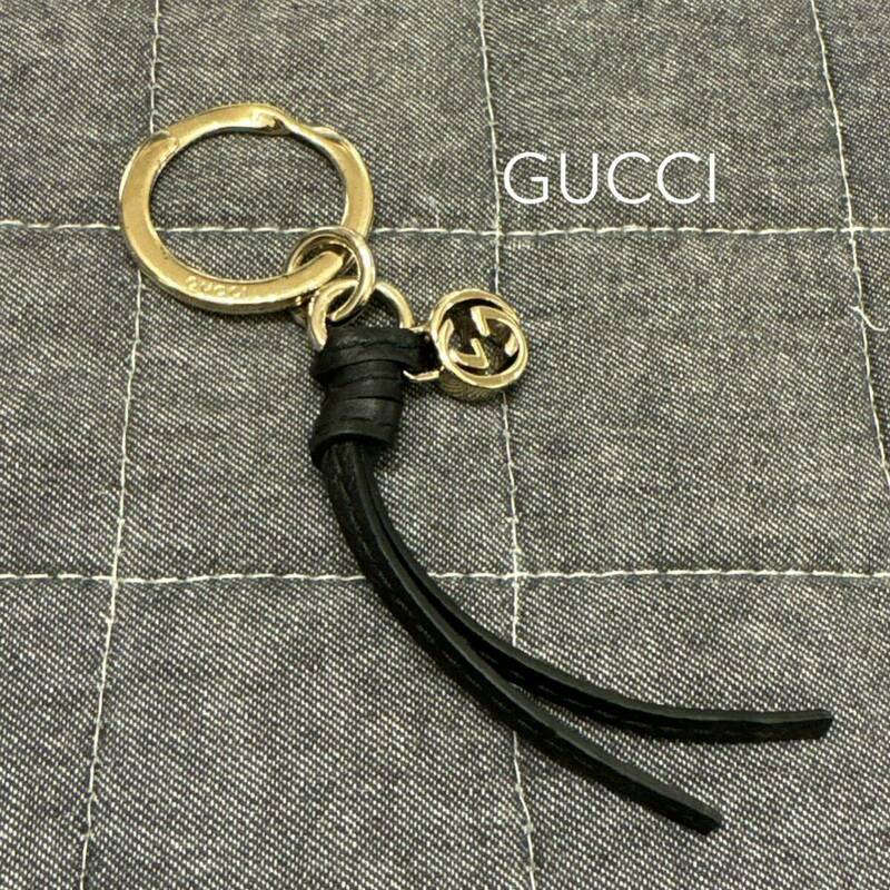 GUCCI グッチ キーホルダー キーリング レザー GG ロゴ