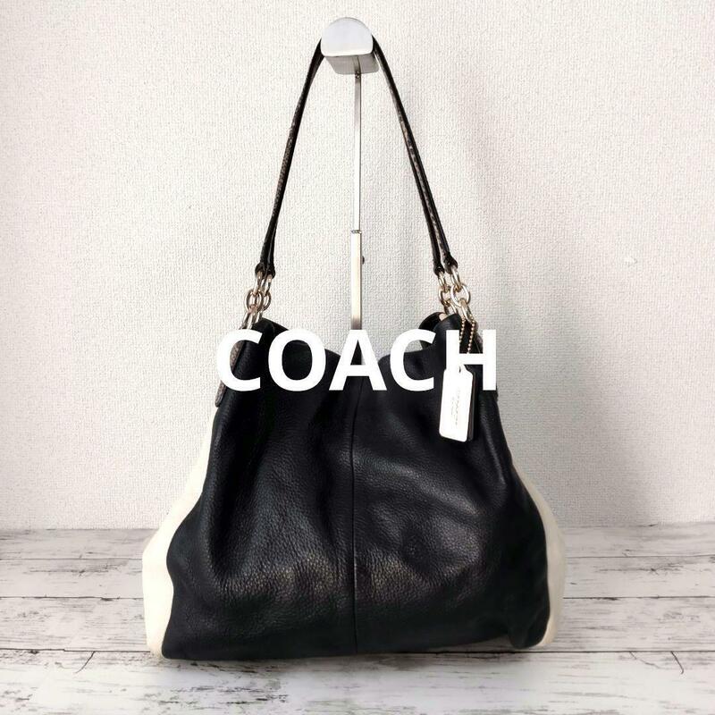 希少 美品 コーチ COACH 革バック スウェード ウロコハンドル