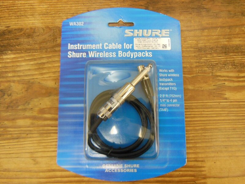 SHURE　WA302楽器ケーブル