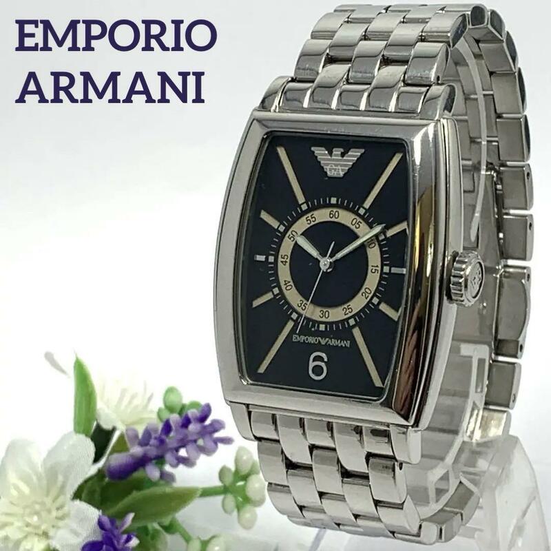 300 EMPORIO ARMANI エンポリオ アルマー二 メンズ 腕時計 クオーツ式 新品電池交換済 人気 希少