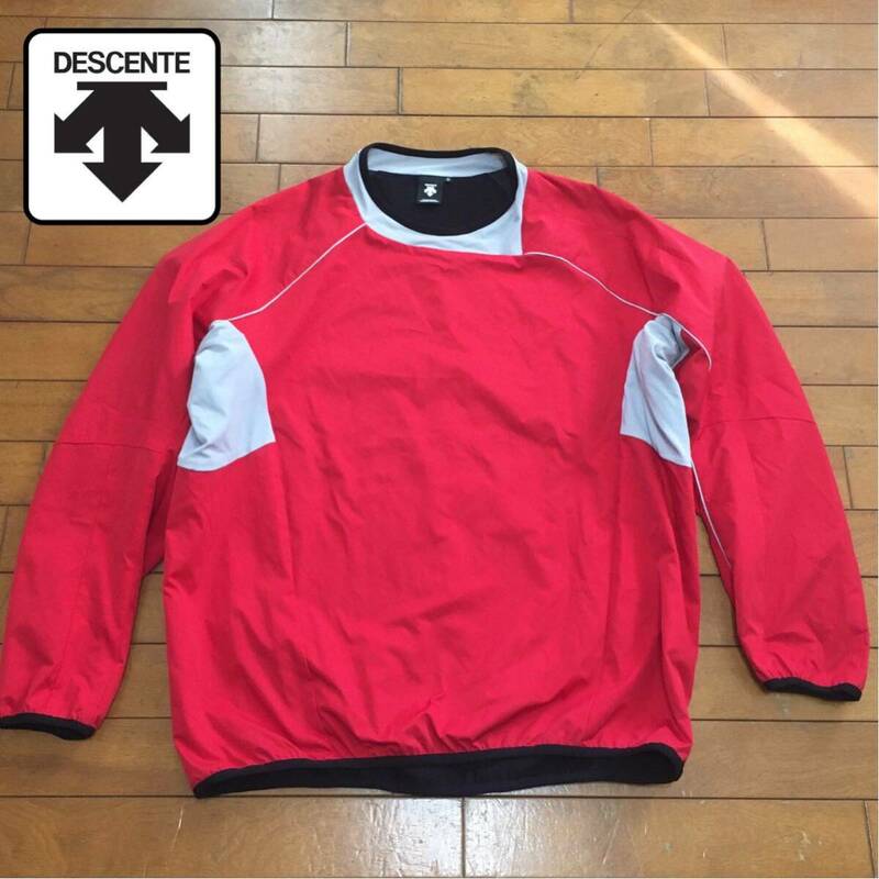 ★【 DESCENTE 】★ ナイロン切り替え プルオーバージャケット★サイズO★ I-968