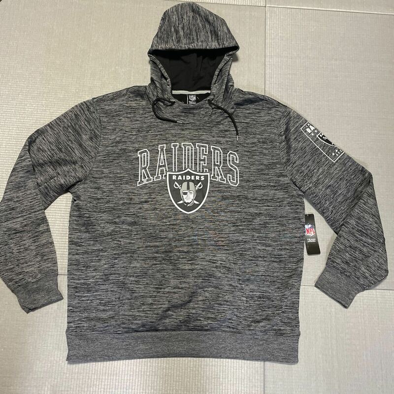 新品未使用 NFL RAIDERS レイダース スウェットパーカー メンズUSサイズXXL プルオーバー フーディ